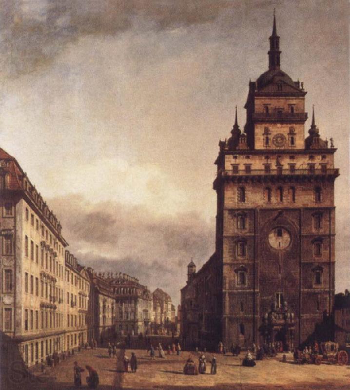 Bernardo Bellotto Square with the Kreuz Kirche in Dresden Spain oil painting art